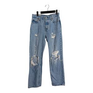Levi's Premium 501 Button Fly Jeans Straight Leg Size 25 Inseam 30